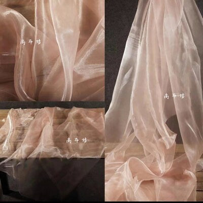 Crystal Yarn Organza Fabric: Water Light Mesh, Wedding Dress, Hanfu, Doll Making