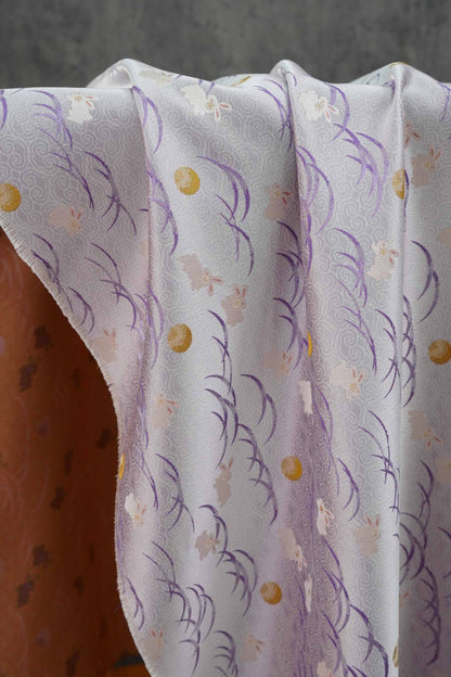 Luxury Jacquard Brocade lilac Fabric for Vest Sewing & Costumes, 59"Wide
