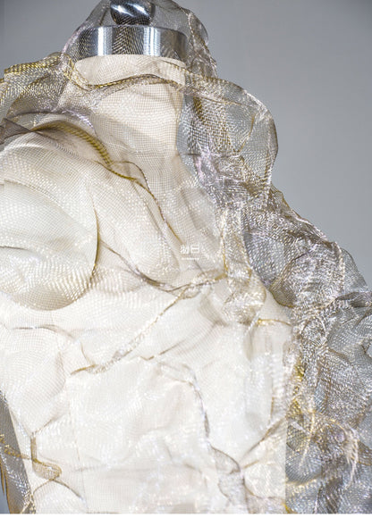 39"W Stainless Steel Wire Mesh Fabric, Modeling Steel Decoration