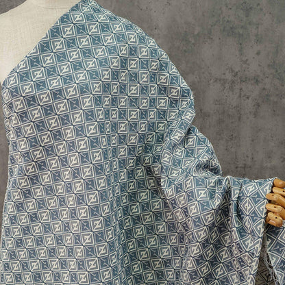 Jacquard Denim Fabric: Vintage 3D Pattern, Upholstery Sewing Material (56" Wide)