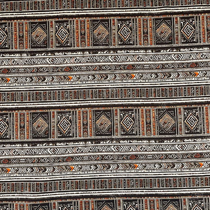 Ethnic Striped Cotton Fabric: Sewing Material (56" Wide)