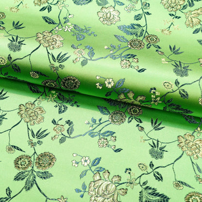 Floral Brocade Fabric: 45" Wide Rayon Nylon Blend
