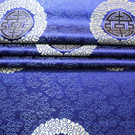 Tissu brocart chinois : robe mongole, robe tibétaine, tissu d’ameublement