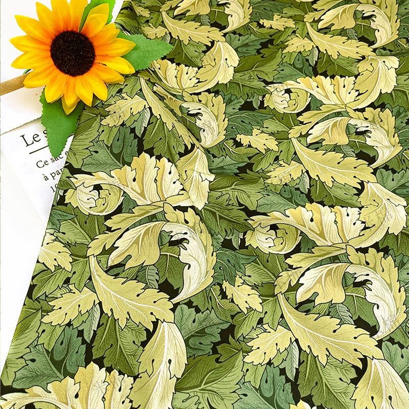 Floral Canvas Fabric ��� 100% Cott" Wide