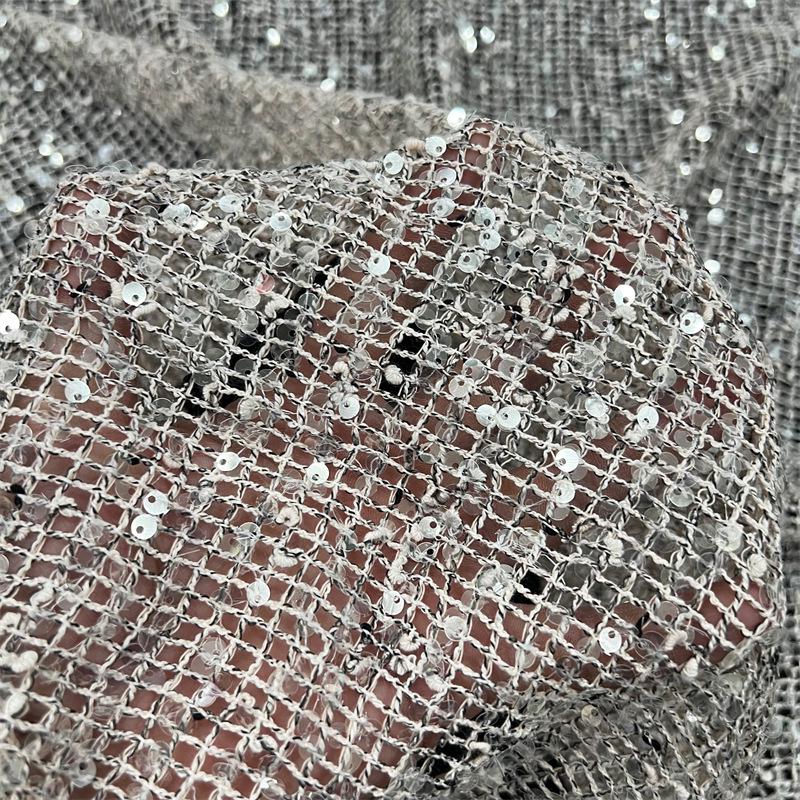 Crystal Sequin Mesh Fabric ��� Sparkling Embroidery Material, DIY Co