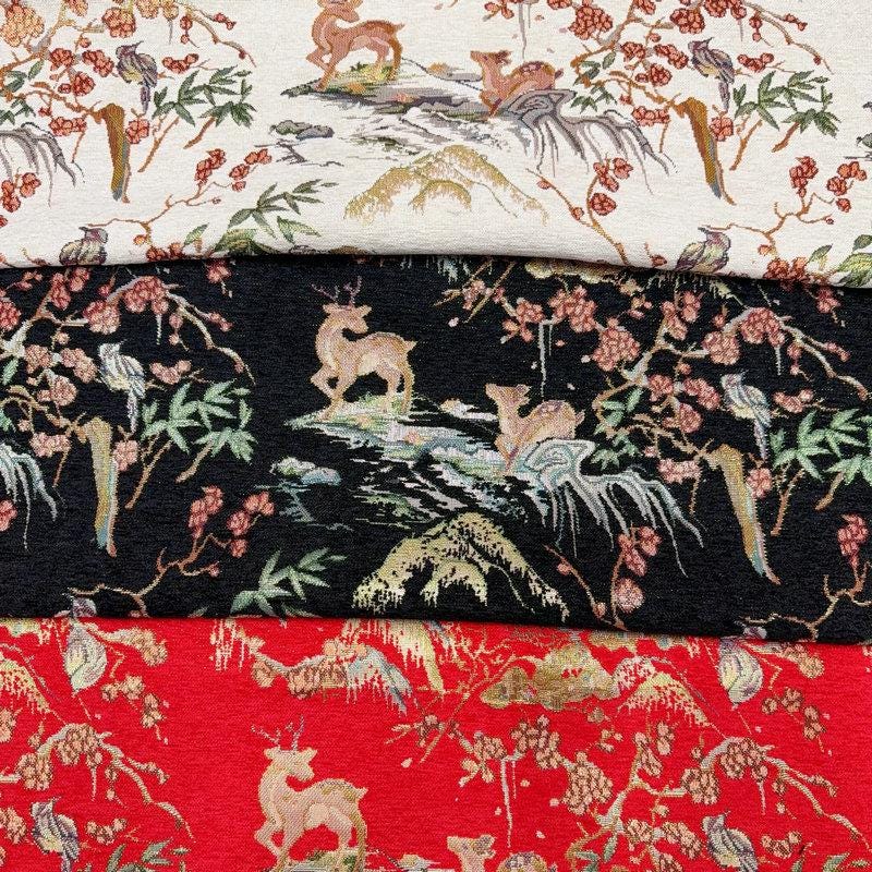Tissu jacquard chenille : tissu d'ameublement brocart de 55 po de large