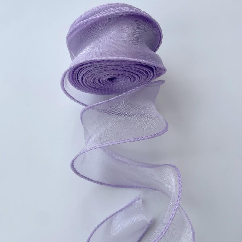 Ruban organza queue de poisson : 4 cm de large, tissu pour nœuds à faire soi-même, décoration de mariage (10 yards)