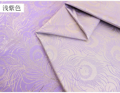 Peacock Tail Jacquard Fabric: 59" Wide Polyester Costume & Decor