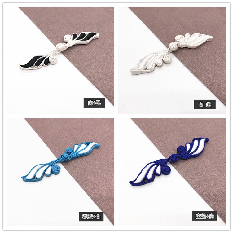 23 colors Leaves Handmade Sewing Fasteners Chinese Closure Knot Cheongsam Frog Buttons