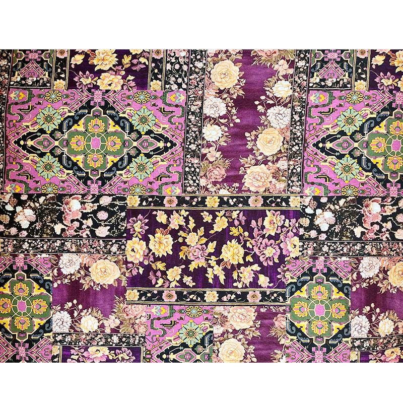 Tissu Tencel Ramie : imprimé kaléidoscope, matériel de couture - au mètre