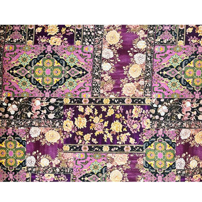 Tissu Tencel Ramie : imprimé kaléidoscope, matériel de couture - au mètre