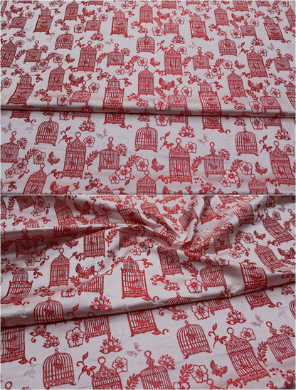 2 Colors Chinese Brocade Fabric Birdcage Cushion cover suit pillow case cheongsam Qipao Fabric