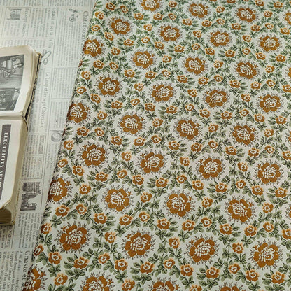 Pastoral Vintage Wreath Jacquard Fabric ��� Elegant Dress, Qipao, Suit, and Handbag Ma