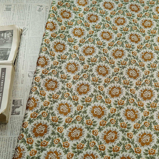 Pastoral Vintage Wreath Jacquard Fabric ��� Elegant Dress, Qipao, Suit, and Handbag Ma