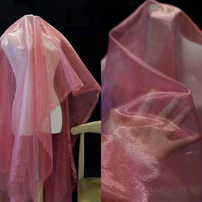 Crystal Yarn Organza Fabric: Water Light Mesh, Wedding Dress, Hanfu, Doll Making