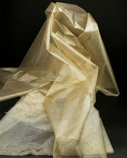 Gold & Silver Hard Mesh Fabric, Stiff Designer Fabric, DIY Doll Making