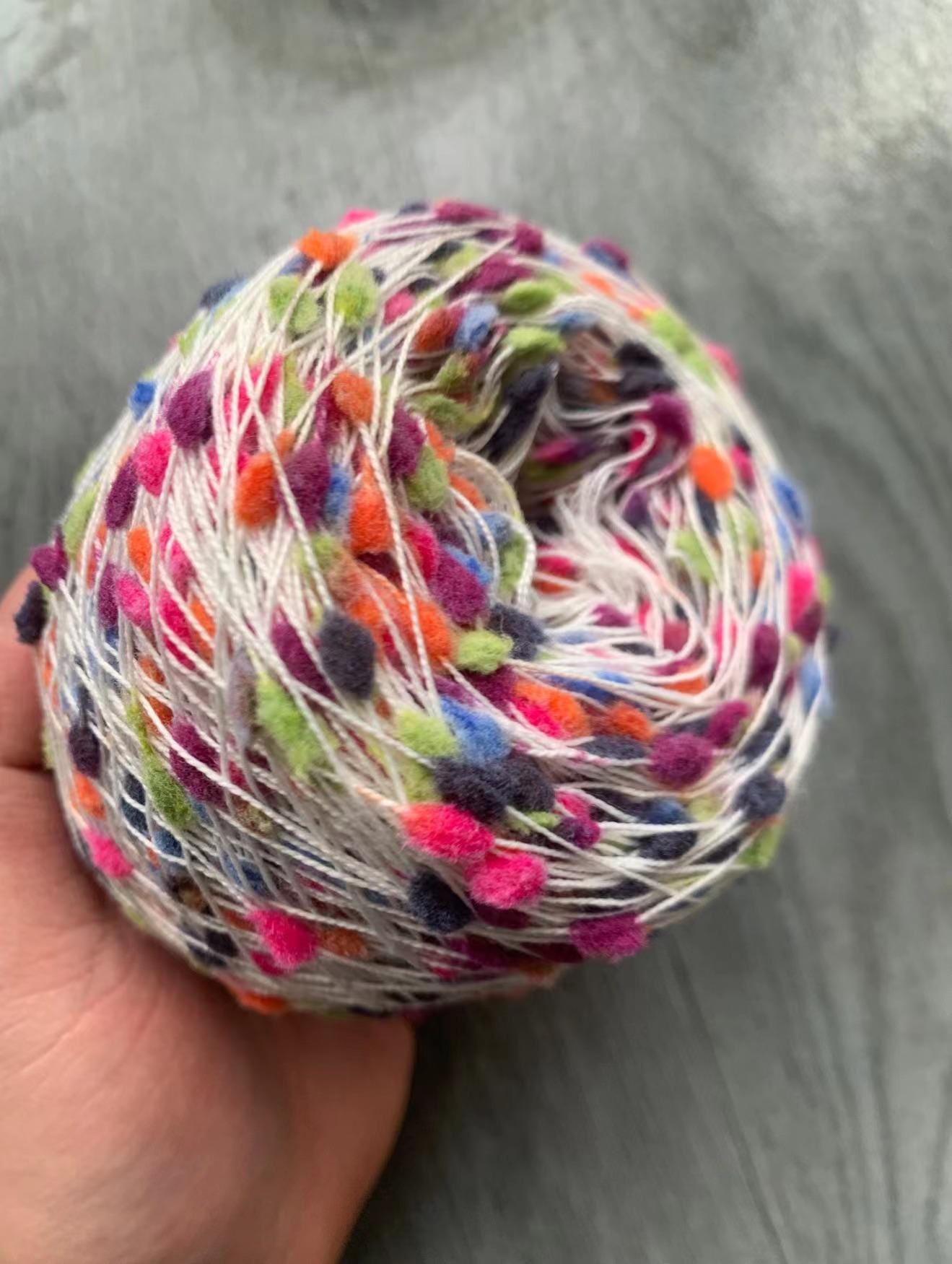 Handcrafted Candy-Colored Ping Pong Yarn: DIY Mixed Thread Wool Balls