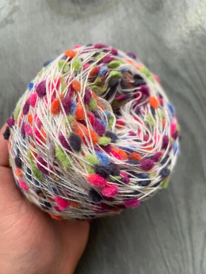 Handcrafted Candy-Colored Ping Pong Yarn: DIY Mixed Thread Wool Balls