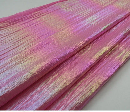 Tissu en nylon matelassé holographique : matériau imperméable pour doudoune en duvet d'oie