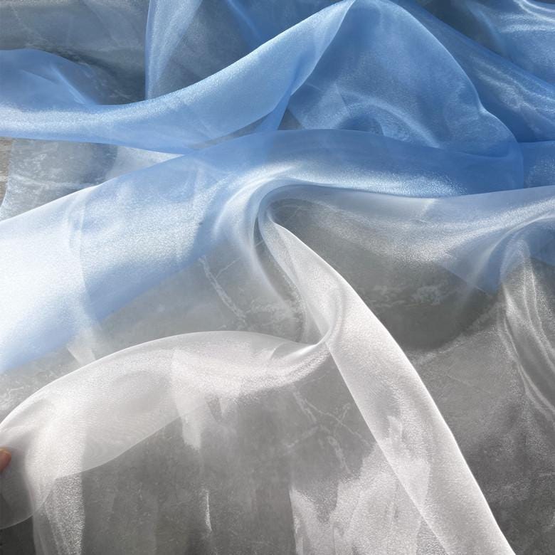 Gradient Organza Fabric: Colorful Wedding Dress Net Yarn, 59"W