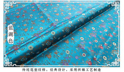 Tissu brocart chinois à motifs floraux : Qipao Cheongsam en nylon de 150 cm de large