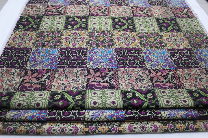 Patchwork Brocade Fabric: Mongolian Tibetan Gown Material, 29"W