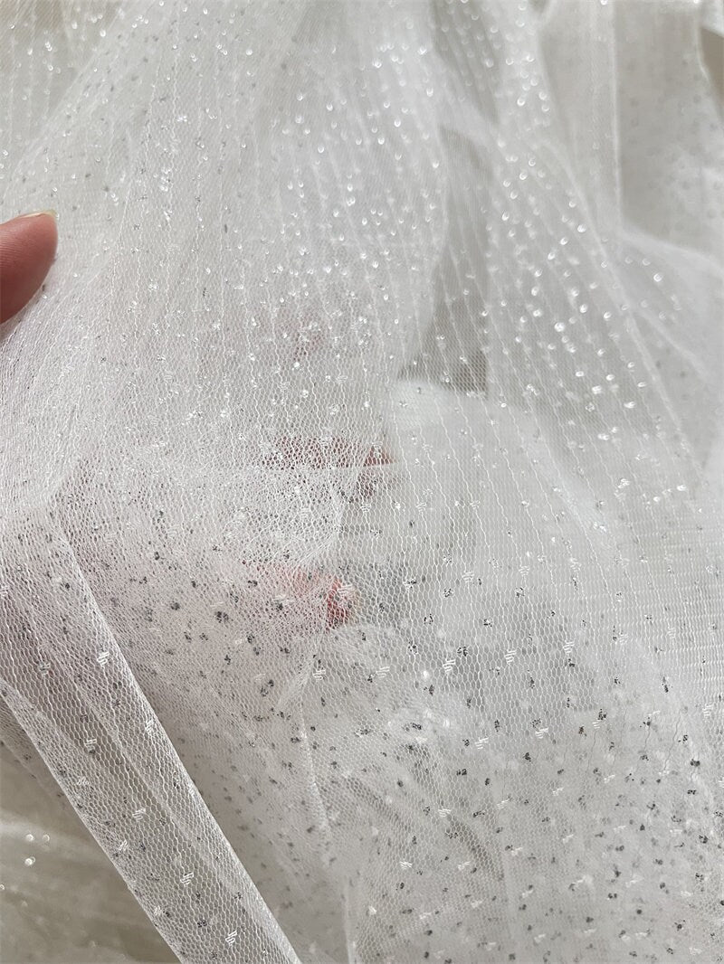 Lace Mesh Fabric, 3D Butterfly Embroidery, Sewing, DIY Decor (59"W)