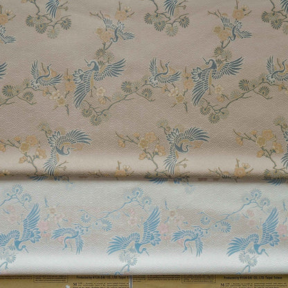 Crane Jacquard Fabric: Chinese Style Upholstery, Costume, & Sewing - 55"W