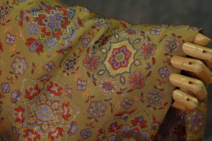 Tissu jacquard à fils d'or : tissu Dunhuang tissé et gaufré, 150 cm de large