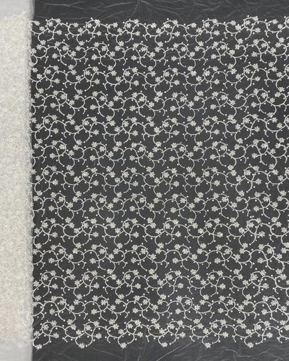 High-End Beaded & Sequin Fabric ��� 4/6/8mm Pearl Embroidery, Wedding Dress, Bridal Gown Material, Prom Dress, Luxury Fashion Fabr"Wide