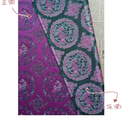 Elegant Purple Song Brocade Fabric ��� Subtle Textured Jacqua"Wide