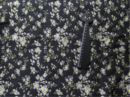 Gold Thread Jacquard Fabric: Retro Reversible Upholstery, Costume, Decor