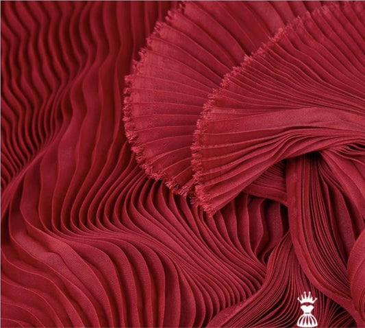 Pleated Chiffon Tulle Fabric: 57"W Accordion Drape, Sewing & Costume
