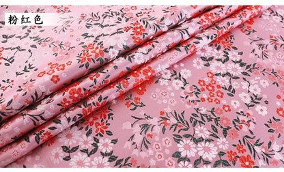 Floral Brocade Fabric: 45"W Silk Rayon Blend