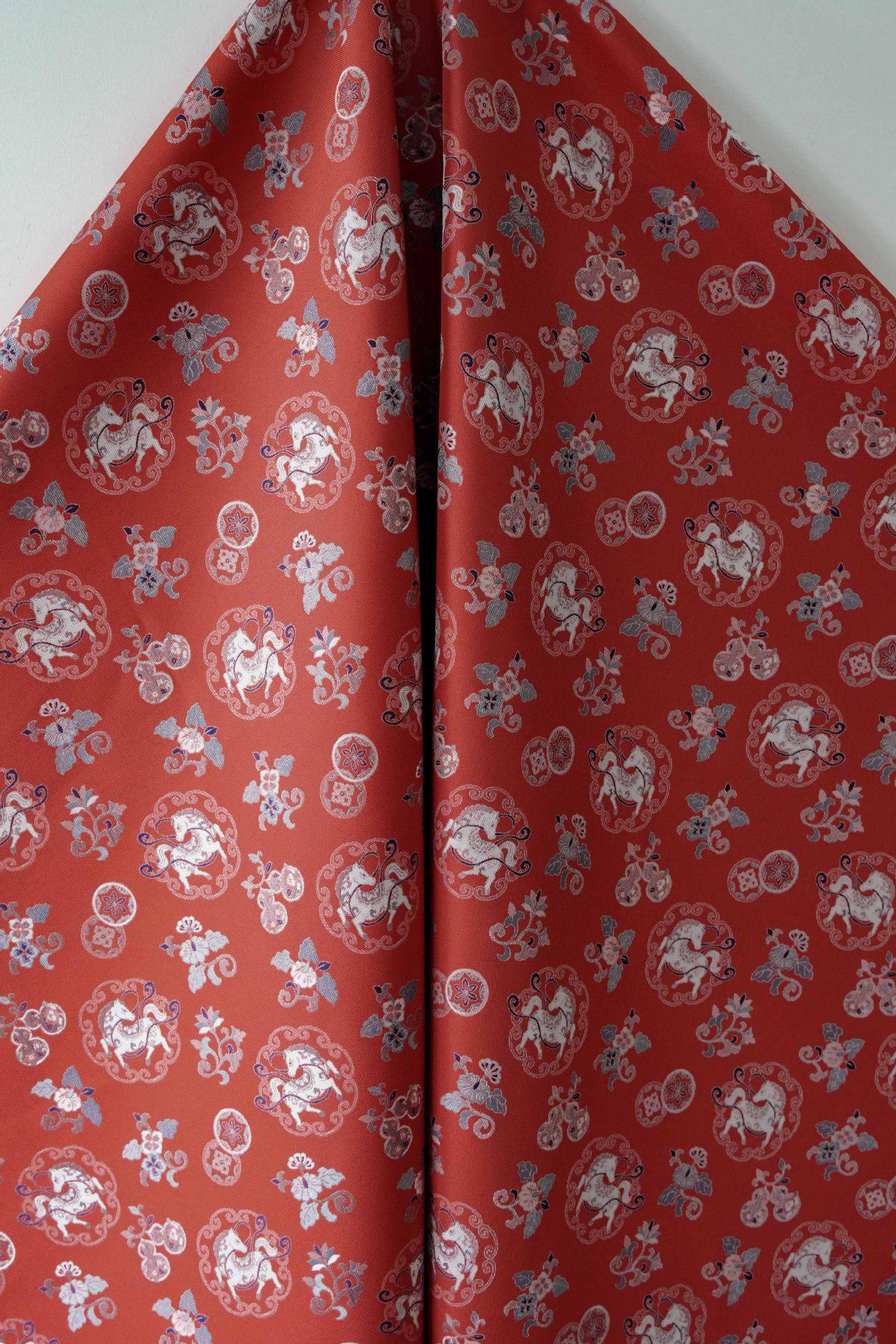 Auspicious Floral Brocade Fabric - Chinese Qipao Cheongsam Material