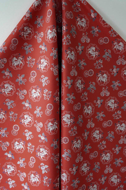 Auspicious Floral Brocade Fabric - Chinese Qipao Cheongsam Material