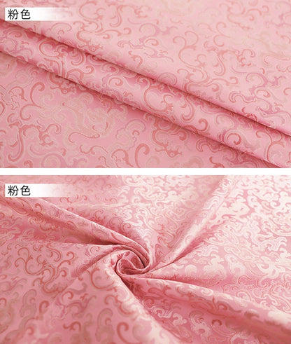 Tissu brocart Song : 150 cm, motif herbe bouclée, pour ameublement et costumes