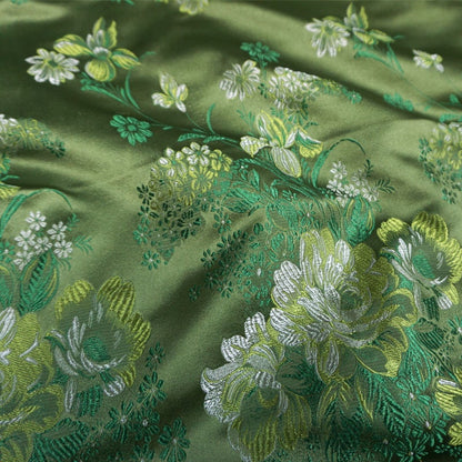 Tissu brocart chinois pivoine : Tissu pour kimono de cosplay Cheongsam Qipao