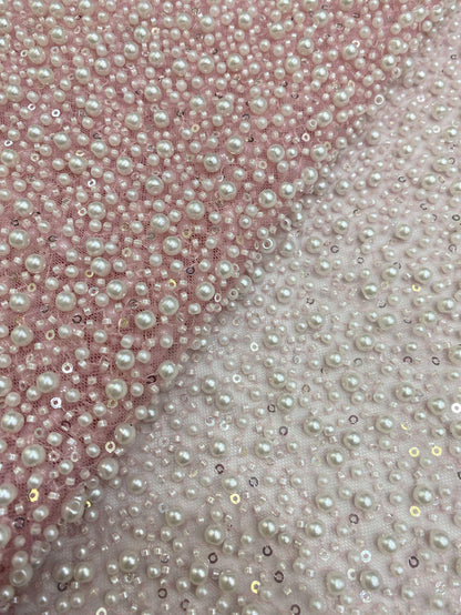 Beaded French Lace Fabric ��� Bridal Wedding Dre" Wide