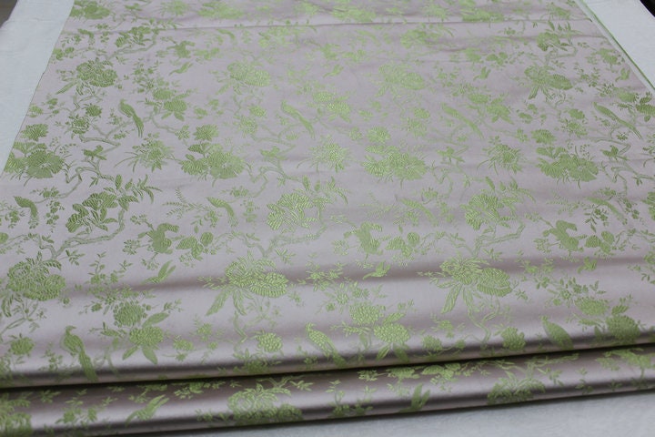 Wild Bird Brocade Fabric: Chinese Qipao Cheongsam Material