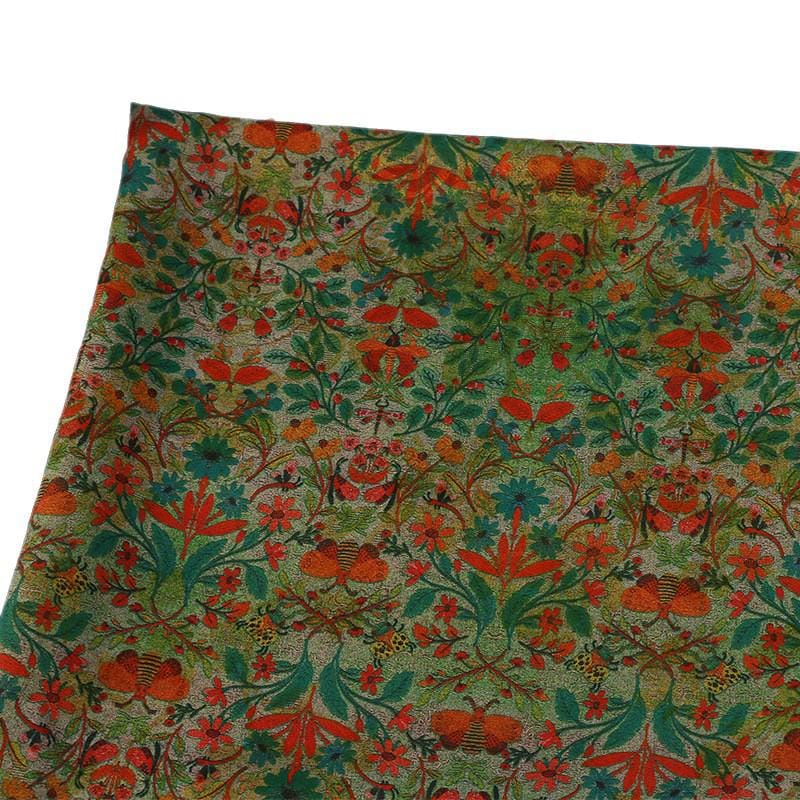 Floral Rayon Blend Fabric | Spring Trail Print, 59"W