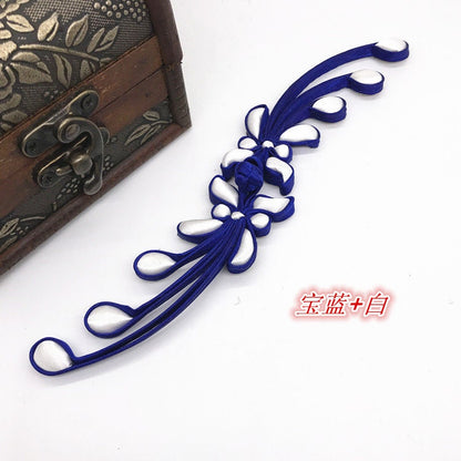 Grandes attaches de couture, nœuds décoratifs en queue de phénix, bouton brandebourg de cheongsam