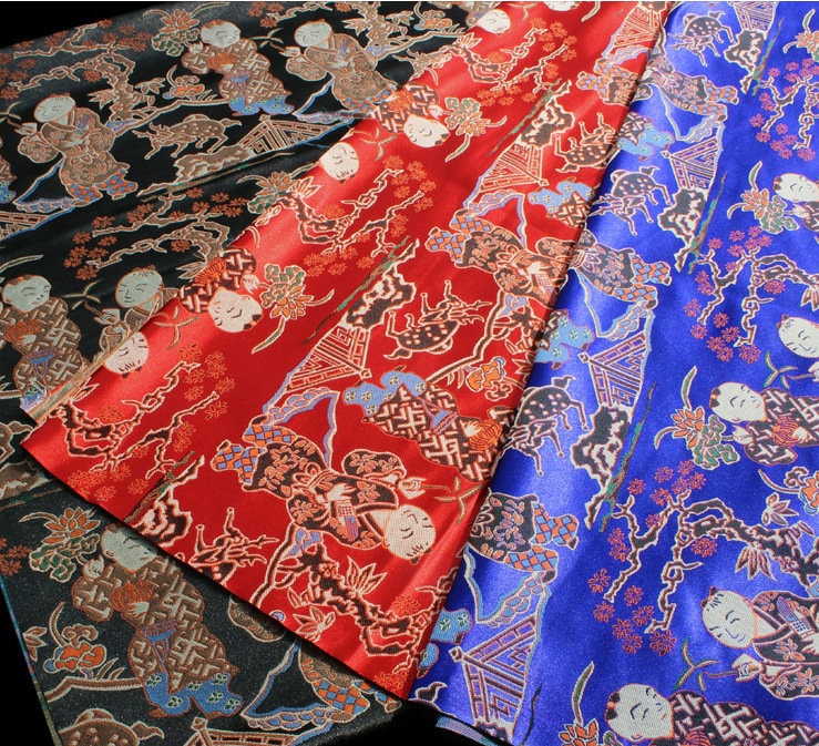 Floral Jacquard Brocade Fabric: Chinese Sewing Fabric, 27" Wide
