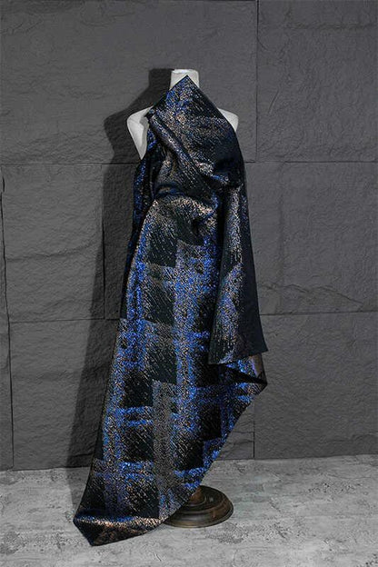 Galaxy Jacquard Fabric: 3D Gold Thread, 59" Wide, Costume & Decor