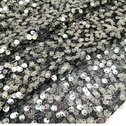 Gradient Sequin Lace Fabric: Colorful Beaded Symphony, 49"W