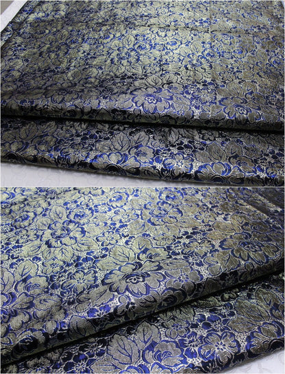 Metallic Peony Brocade Fabric: Nylon Upholstery, Cheongsam Qipao