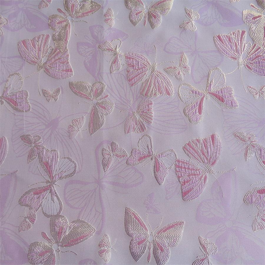 Butterfly Jacquard Fabric with Gold Thread: 58" Wide, By The Meter