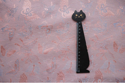 Butterfly Jacquard Rayon Fabric: Tea Silk Satin (By The Meter)