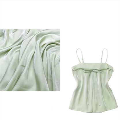 Shiny Mercerized Cotton Fabric: Gradient Satin Silky Hanfu, 59" Wide