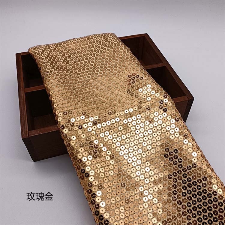 Iridescent Sequin Fabric: 3D Embroidery, Bridal Gown, Party Decor, 50" Wide